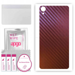apgo skin sticker film foil vinyl for the BACK compatible with Sony Xperia XA Ultra, scratch-resistant, easy to install - Carbon Chameleon CAKA5