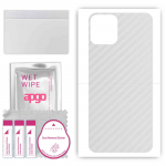 apgo Protective Skin Sticker for the back compatible with Blackview Oscal C20 Pro, Wrap Film, Foil, Vinyl - Pattern Transparent Carbon