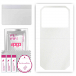 apgo Protective Skin Sticker for the back compatible with Doogee S30, Wrap Film, Foil, Vinyl - Pattern Matte Transparent