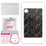 apgo Protective Skin Sticker for the back compatible with Huawei MatePad Pro 11, Wrap Film, Foil, Vinyl - Pattern Carbon Black Pixel