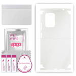 apgo Protective Skin Sticker for the back+sides compatible with Xiaomi Poco X4 GT, Full Wrap Film, Foil, Vinyl - Pattern Matte Transparent