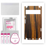 apgo Protective Skin Sticker for the back+sides compatible with Google Pixel 8, Full Wrap Film, Foil, Vinyl - Pattern Tigerwood