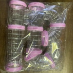 Hamstri isetehtud l&auml;bipaistvad torud hammustuskindlad, lihtne paigaldamine, &uuml;hendatud v&auml;listunnelid m&auml;nguasjade puur roosa