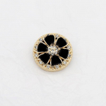 6 tk Kvaliteetne luksuslik disain Rhinestone pl&uuml;&uuml;sist tufting &uuml;mmargused metallist n&ouml;&ouml;bid r&otilde;ivaste kaunistamiseks n&ouml;&ouml;pide &otilde;mblemine ise n&auml;put&ouml;&ouml; 17mm