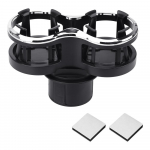 Kahekordne joogipudelihoidja prillid Telefoni korraldaja Auto tassihoidja Auto tarvikud Autosse paigaldatav klaasist riiuli teetassi alusklamber