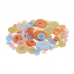 1 paket Round Resin Decorative Buttons Sewing Craft Multicolor 1