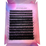 Kohevad ripsmekobarad 100D paksud ripsmekobarad CC Curl Wispy individuaalsed ripsmed 10-20 mm ripsmepikendused 240 tk CC&0.07mm