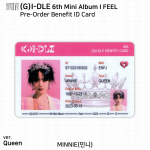 (G)I-DLE G-IDLE IDLE 6. minialbum I Feel Photocard Polaroid ID-kaart MIYEON Minnie - ID Card (Q)