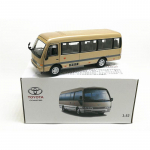 1/32 Toyota Coaster Bus hasartm&auml;ngude auto survemudel auto hasartm&auml;ngude simulatsiooni metallibussi m&auml;ngijad lastele kollektsiooni kingitused 1/32-Size:16.8*4.8*4.8cm kuld