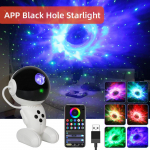 RGBW APP juhtimine Astronaut Galaxy projektori &ouml;&ouml;valgus Bluetoothi ​​k&otilde;lariga Full Sky projektori lamp lastele Kingitused Magamistoa kaunistus USB Power valge