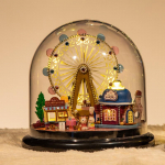 Laste k&auml;sitsi valmistatud isetehtud 3D-m&otilde;istatuste ring muusikakast t&uuml;drukutele m&auml;nguasjade butiikkingitused 14+ muusikaga