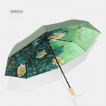 Kaasaskantav p&auml;ikesevari naistele meestele P&auml;ikese UV-kaitse P&auml;ikesekindel vihmakindel v&auml;rviline kummiga kokkupandav vihma- ja p&auml;ikesevarjud