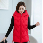 S&uuml;gistalvine varrukateta moodne polsterdatud jope vaba vabaaja &otilde;huke, soe l&uuml;hike plusssuuruses kapuutsiga vest Vest vest Paks polsterdatud jope Naiste v&auml;lir&otilde;ivad XXXL