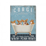 Naljakas kasslamba-alpaka plakat Retro pese oma k&auml;pad Tsiteeri Prindi Vannitoa seinakunst WC L&otilde;uend Maalimine Pildid Toa seinakaunistus 21x30cm No Framed