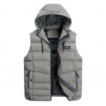 Meeste vabaaja talvine soe t&otilde;mblukk Varrukateta vest jakk Mantel Outwear Tops XXXXL khaki