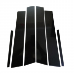 6 tk/komplekt autoakna ukse kesksammas BC sammas posti kaane peegli efektiga trimm sobib Mazda 3 sedaanile 2004&ndash;2009