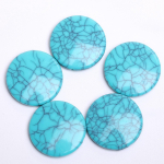 Kodupeo tarvikud Roheline v&auml;rv Kaelakee vahep&auml;rlid Amuletid ehete valmistamiseks 11-25mm 30-5tk Ise tee Lamedad &uuml;mmargused Imitatsioon t&uuml;rkiisid Lahtised seemned 7 stiili Large Flat Round