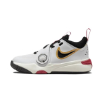 Nike Team Hustle D11 PS Valge Kuldne &Uuml;likoolipunane Laste Tossud Metallik-Kuldne Must DV8994-104 28 white