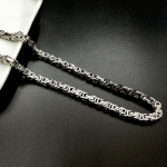 Byzantine Stainless Steel High Quality Gifts Golden Silver Fashion Chain Necklace Punk Men Accessories 4mm/60cm