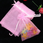 Good Beauty Ehted Pakendikotid Kinkekotid Organza kotid Pulmat&otilde;mmatavad kotid 50 tk/partii reklaam Peokaunistus Populaarne kingituste pakkimine 7x9cm roosa