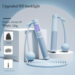 LED-ekraani ja silikoonk&auml;epidemega h&uuml;ppen&ouml;&ouml;r &ndash; sobib ideaalselt sise- ja v&auml;listreeninguteks, loeb t&auml;pselt h&uuml;ppeid ja j&auml;lgib edusamme roosa