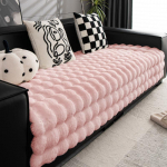 Paksendatud pl&uuml;&uuml;sist diivanikate Talvej&auml;nes Plush soe diivanipadi libisemiskindel seljatugi padi diivan tolmukaunistus pehme mugav 70X70cm 1pc roosa
