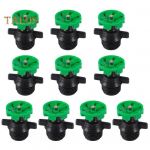10 tk 360 kraadi automaatsed p&ouml;&ouml;rlevad sprinkleripead aia kastmisotsik Lihtne kasutada mikropihustiga niisutust&ouml;&ouml;riista 10 pcs roheline