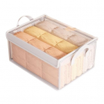 Kokkupandav hoiukast tolmukindla kaanega, k&auml;epideme disain, l&auml;bipaistev, suure mahutavusega niiskuskindel kapp riiete organiseerija hoiukorv M