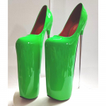 30CM K&otilde;rge Kontsaga Naiste Kingad &Uuml;mara Ninaga Suvesandaalid Stiletto 20CM platvormiga postitantsu kingad Modelli Kingad 47 roheline