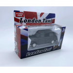 1/32 sulamist valatud vintage London-Taxi automudel, uksed avanevad, klassikaline tagasit&otilde;mmatav miniatuurne s&otilde;iduki koopia kollektsioonikingituseks