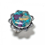 Natural Spiny Oyster Gemstone Handmade 925 Sterling Silver Ring Size 10 i4k47