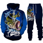 Meeste Loomade Bass Carp P&uuml;&uuml;k 3D Prindi Mood Fisher Tracksuit Unisex Hoodie Jooksup&uuml;ksid 2tk Komplekt V&auml;liriided Suurus S-6XL 6XL