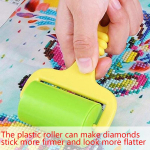 1 tk Teemantv&auml;rvimise plastist rull Teemantmaali ristpistes rullimise t&ouml;&ouml;riist