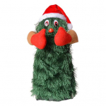 Elektriline j&otilde;ulupuu nukk patareitoitel tantsiv j&otilde;ulupuu kujuke j&otilde;ulukaunistus kaminalaua keskosas M