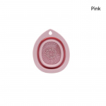 Silikoonist kokkupandav meigipintsli puhastusvahend, harjapuhastuskauss, kaasaskantav pesuvahend kosmeetikapintsli puhastusvahend one size roosa