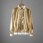 Meeste tuulejoped &Ouml;&ouml;klubi Lavapeo Jakid Kost&uuml;&uuml;m T&auml;navar&otilde;ivad Harajuku Hip Hop Helkurjope Kuldne Moodsad Mantlid XXL brown