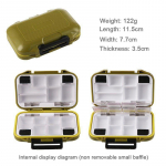 P&uuml;&uuml;gitarvete kast Veekindel landi hoiukohver Kahepoolne kalastust&ouml;&ouml;riista korraldaja konteineri kambrid kalap&uuml;&uuml;gi tarvikud M must