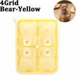 4 v&otilde;re armsa karu j&auml;&auml;kuubiku valmistamine vormi valmistamine DIY j&auml;&auml;tise t&ouml;&ouml;riistad silikoonist karu kujuga j&auml;&auml;kuubiku kandik