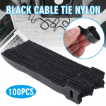 100 tk korduvkasutatav kaabliside nailonist konksussilmus rihma juhtmesidemed arvutiteleri korraldaja