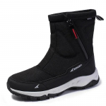 Mood Meeste Soojad Lumesaapad T&otilde;mblukuga Meeste Saapad V&auml;litingimustes Meeste jalan&otilde;ud Veekindlad Unisex K&otilde;rge Top Plus Puuvillased Saapad Paks karusnahk Zapatos 43