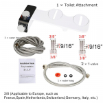 Bidee WC-kinnitus &Uuml;he k&uuml;lma veega WC-istmele Isepuhastuv Surveveega Bidee WC-iste 3/8