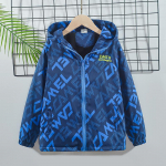 Poiste s&uuml;gistalvine mood veekindlad jakid &otilde;ues paks jope soojad riided poiste tuulejope kapuutsiga mantel 160 sinine