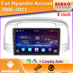 Androidi autoraadio Hyundai Accent 2008 2009 2010 2011 jaoks Multimeedia Video M&auml;ngija Auto Stereo GPS Navigatsioon Bluetooth Carplay 4 core 1GB+32GB carplay