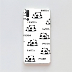 Panda Cartoon TPU &uuml;mbris iPhone XR 7 8 14 15 11 12 13 X XS Pro Max Xiaomi Redmi 13C Note 9 Samsung A22 S23 S24 Ultra Plus VIVO jaoks iPhone 6 Plus tuhmkollane