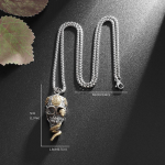 Hot Skull Snake M&auml;hitud kaelakee Isiksus Tume hip-hop Hipsteri aksessuaarid Brand Skull Pendant Ajuvaba.