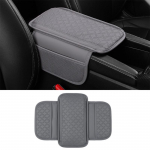 Auto keskkonsooli kate, m&auml;luvahust nahast k&auml;etoe kattepadi koos k&uuml;ljehoiukotiga, k&auml;etugi must