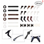 Silikoonist libisemisvastased prillide k&otilde;rvakonksud, fiksaatorid, ninapadjad prillide jaoks 5(12Pairs)