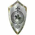 Keskaegne Warrior Steel Knight Templar Shield Replica Heater Shield AK040
