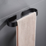 Aukudeta &uuml;he baariga vannitoa-WC k&auml;ter&auml;tikuivati ​​hoidik roostevabast terasest seinale kinnitatav jalatsihoidja must