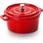 IBILI - Mini cocotte Ronde Rouge, 13 x 8 cm, Fonte, &Uuml;hildub avec l'Induction